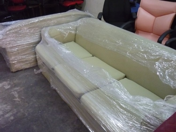 Used Sofa-Used Hotel 3 plus 2 Fabric Class Sofa Set