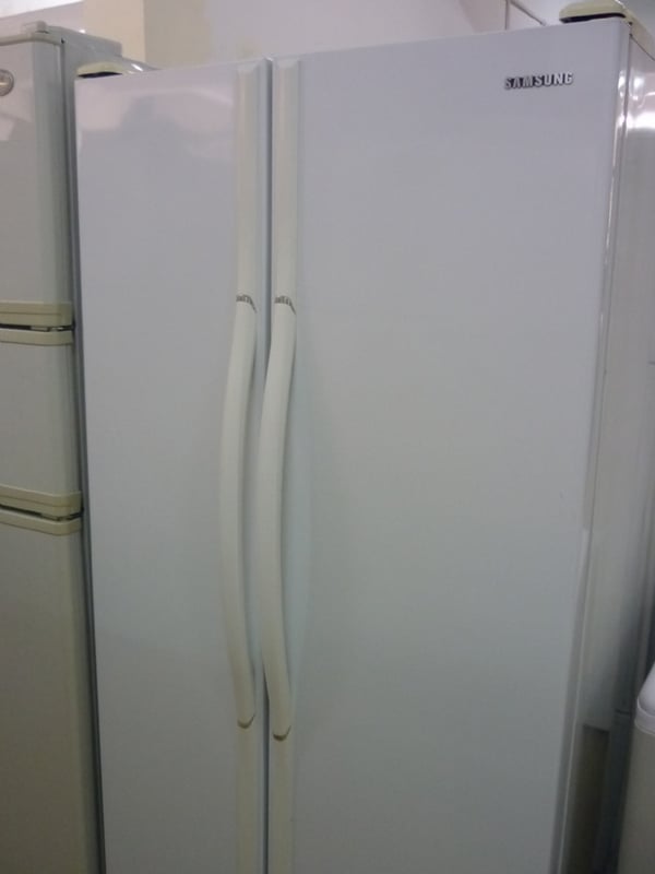 Used Samsung Side By Side White Refrigerator