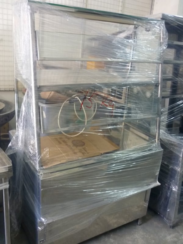 Used Stainless Steel Equipment-Stainless Steel Food Stall with Mirror
