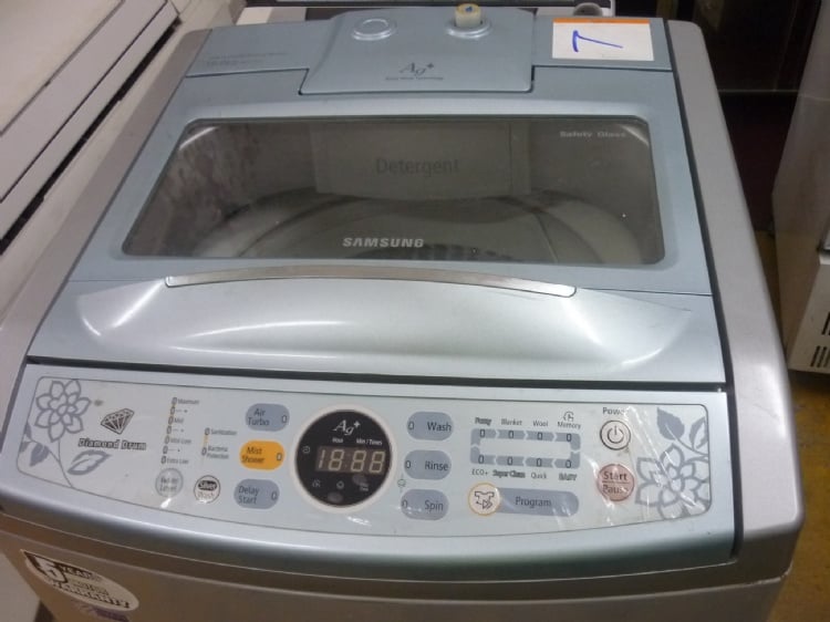 Samsung Glass Top 10.0Kg Auto Washing Machine WA12