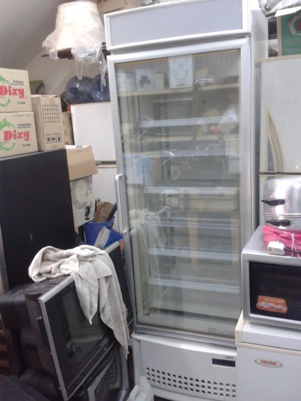 Used 1 Door Standing Glass Display Freezer