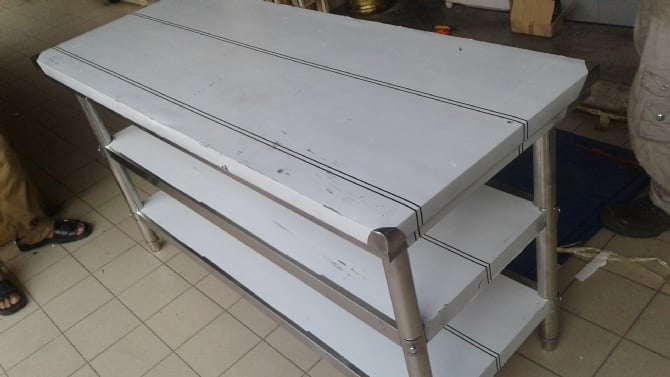 5FT Stainless Steel 3 Level Table