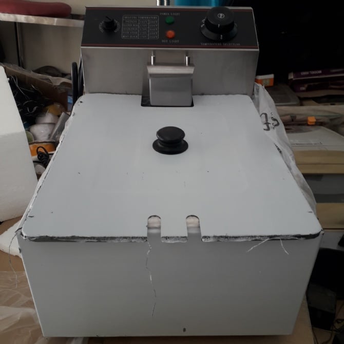 6L Electric Stainless Steel Single Tank Deep Fryer