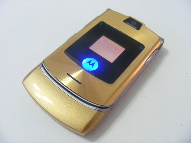 Original Motorola RAZR V3i Gold Edition Handphone