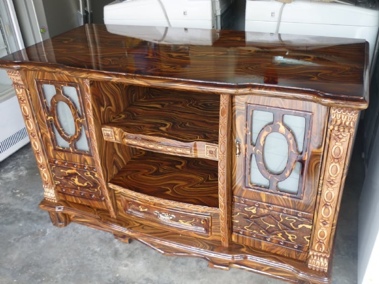 Antique Wooden TV Console